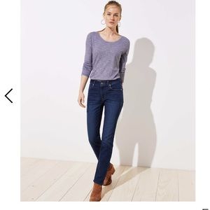 LOFT Curvy Straight Jeans
